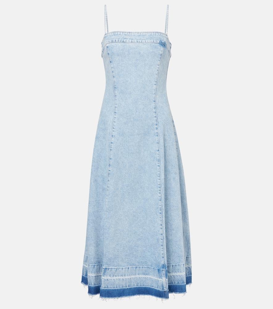 simkhai clarissa denim midi dress