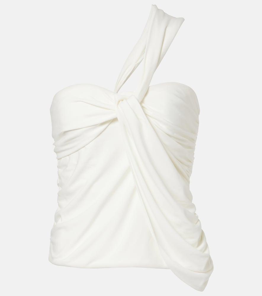 simkhai draped jersey top