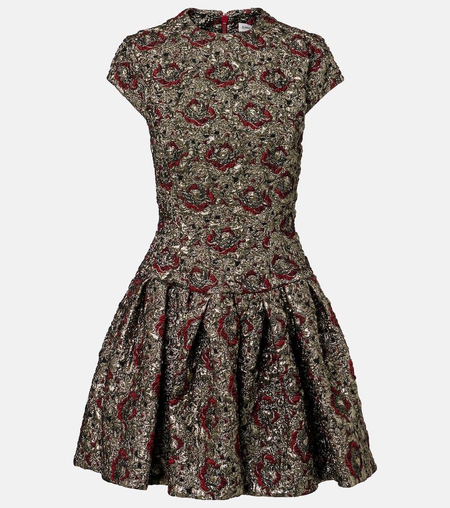 simkhai elowen jacquard minidress
