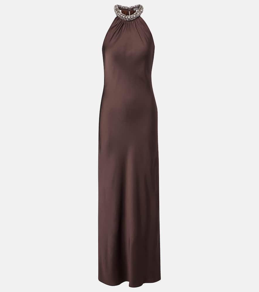 simkhai embellished satin gown