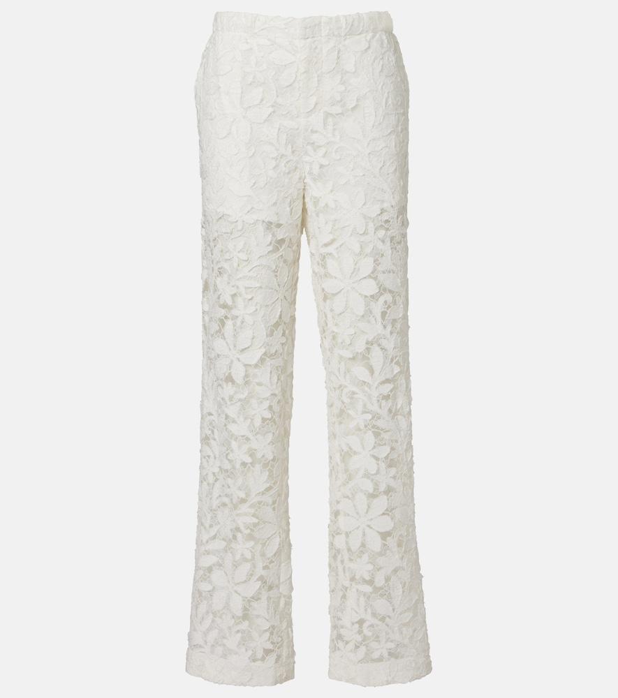 simkhai floral lace straight pants