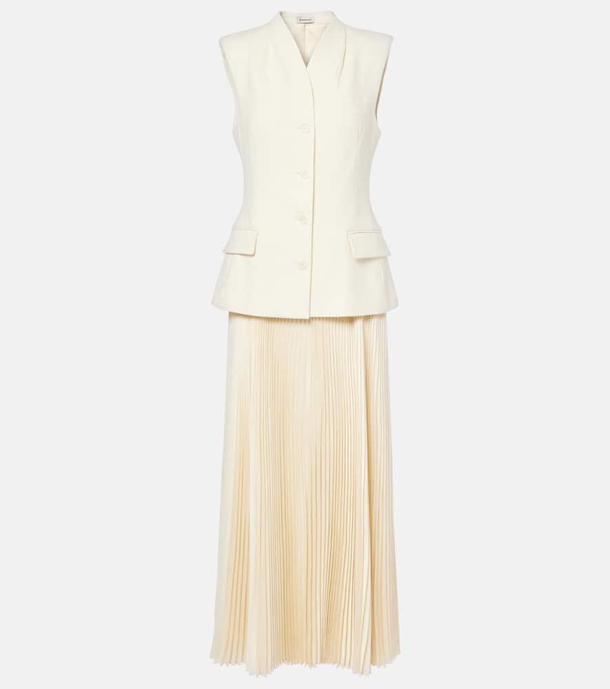 simkhai georgina pleated maxi dress