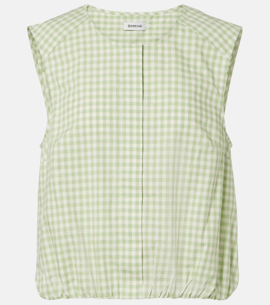 simkhai gingham cotton