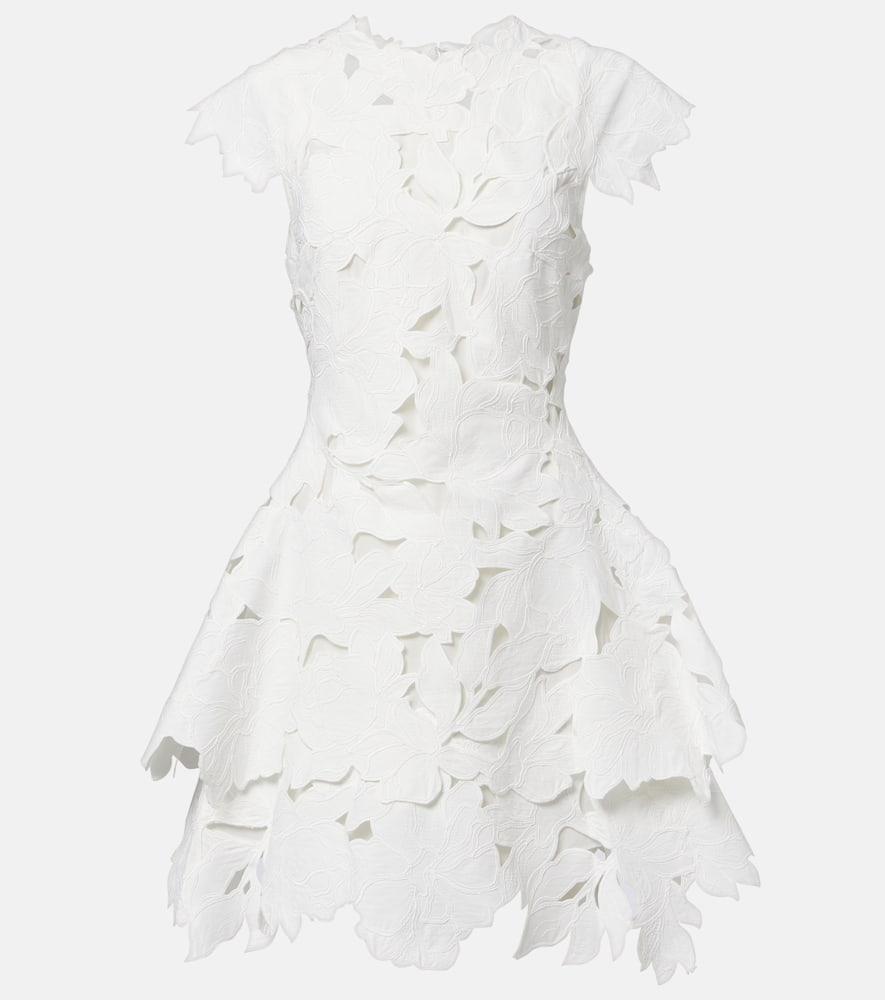 simkhai holloway embroidered lace minidress