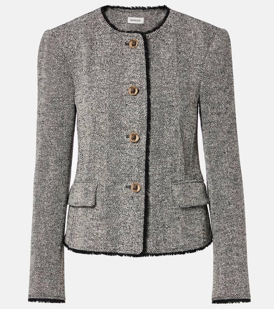 simkhai ivie herringbone jacket