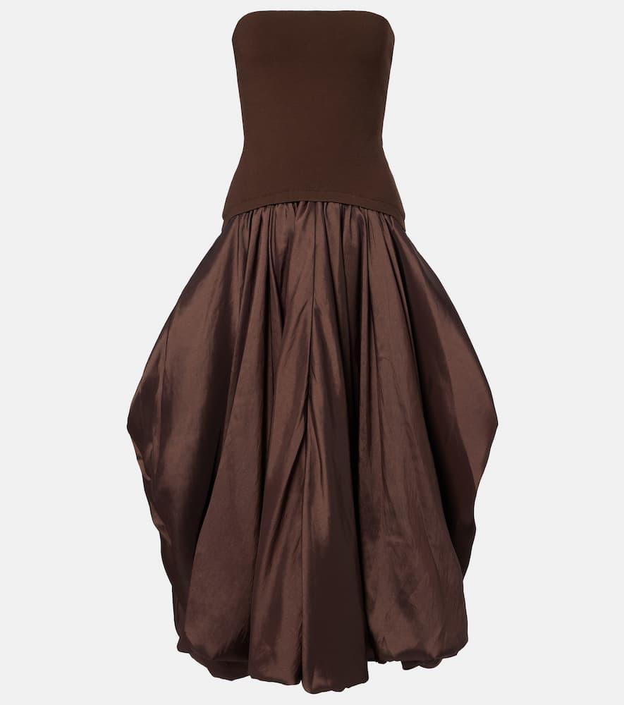 simkhai izzy taffeta midi dress