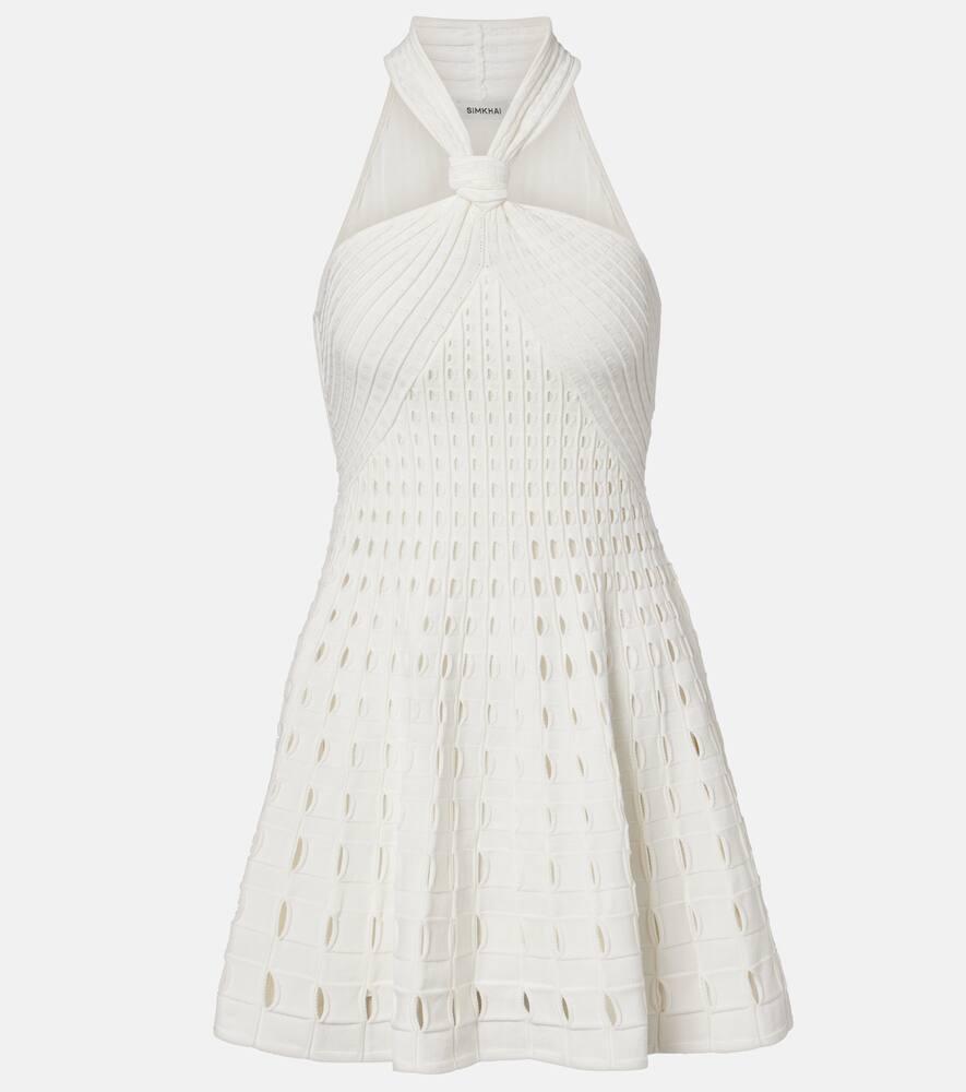 simkhai jenna halterneck minidress
