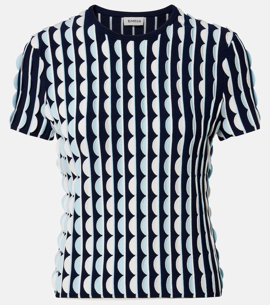 simkhai kendra knitted scalloped top