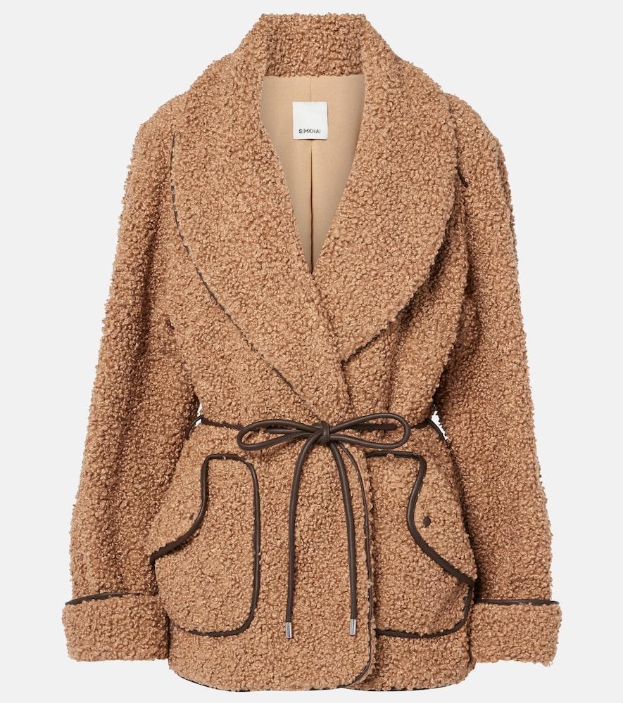 simkhai kimia faux fur jacket