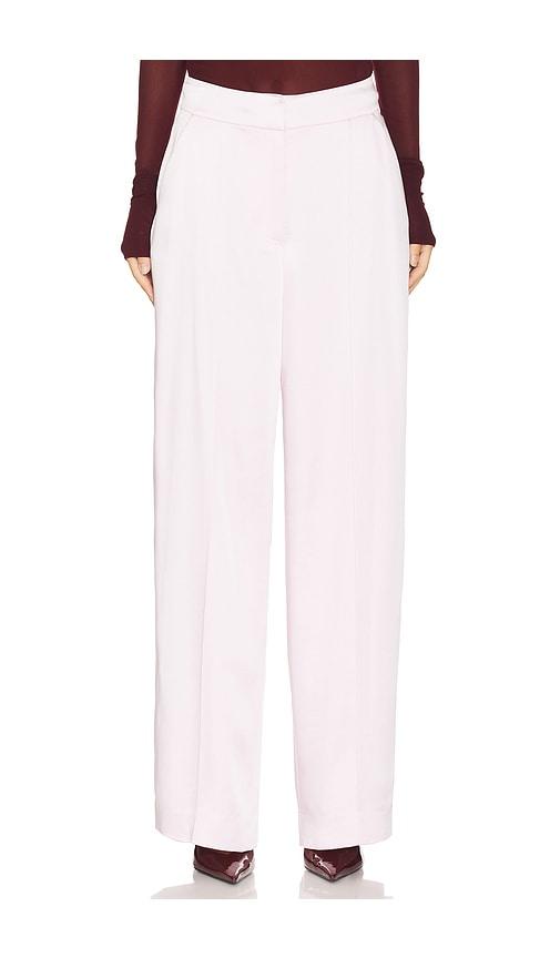 simkhai kyra wide leg pant in blush.