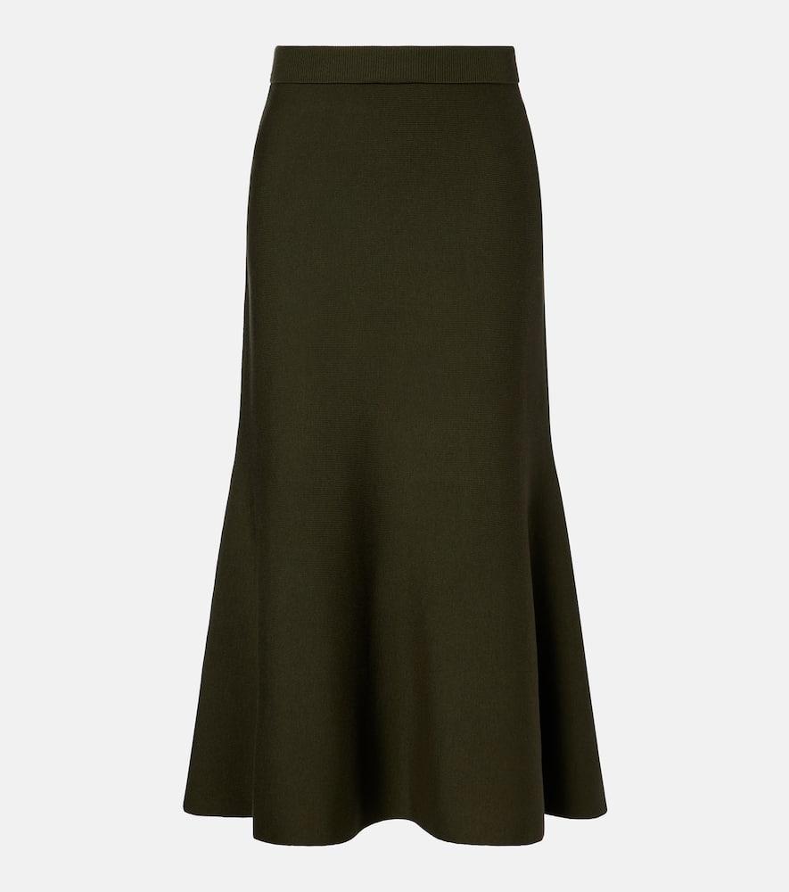 simkhai layne wool midi skirt