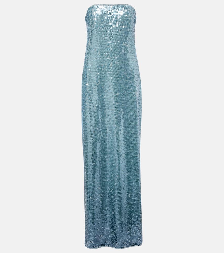 simkhai leilani sequined gown