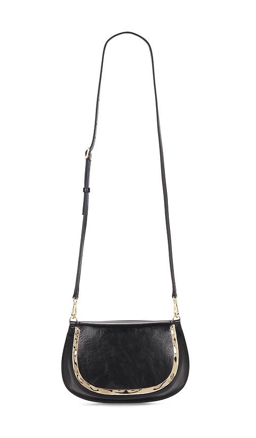 simkhai logan crossbody bag in black.