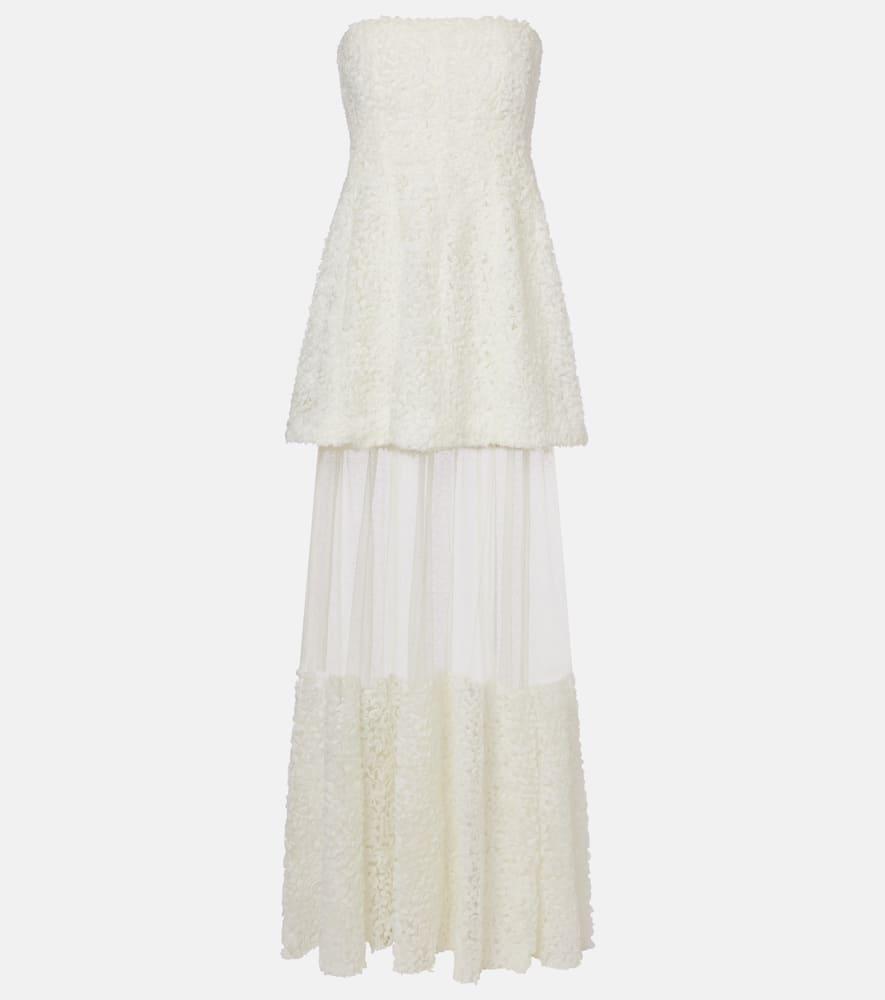 simkhai marella chiffon bustier dress