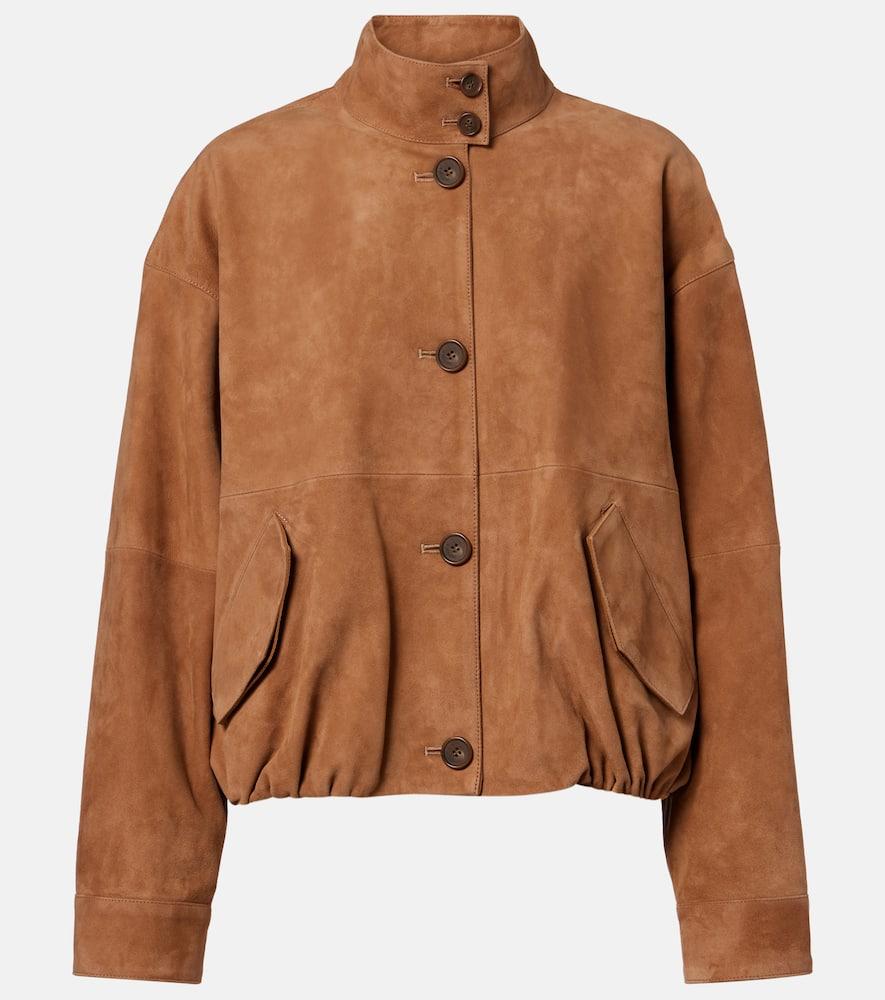 simkhai marley suede jacket