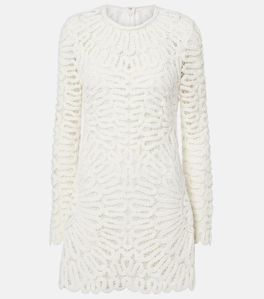 simkhai mccall crochet cotton minidress