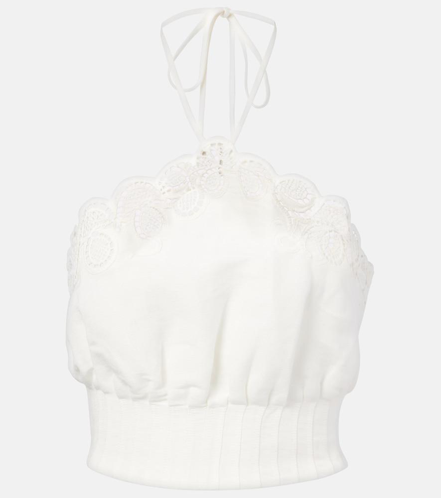 simkhai mellie scalloped linen