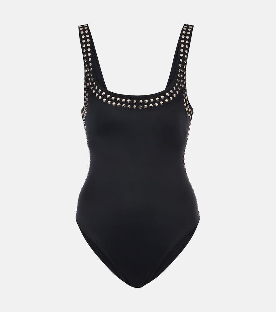 simkhai mercedes studded swimsuit