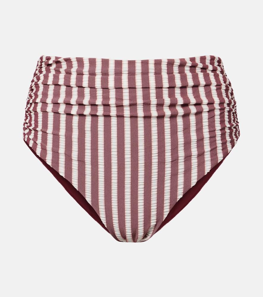 simkhai striped bikini bottoms