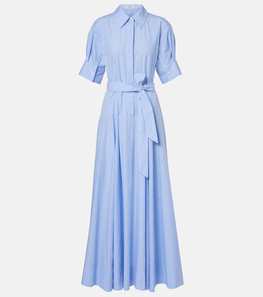simkhai truman striped cotton maxi dress