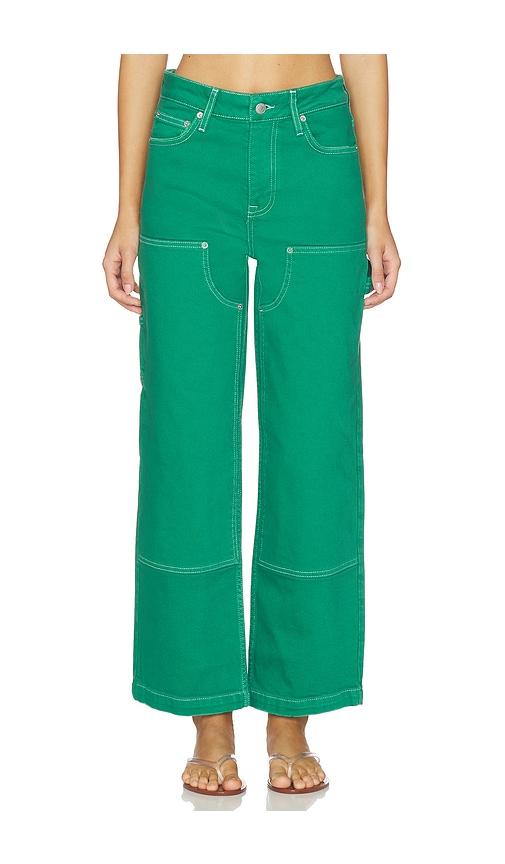 simkhai xavier carpenter pant in green.
