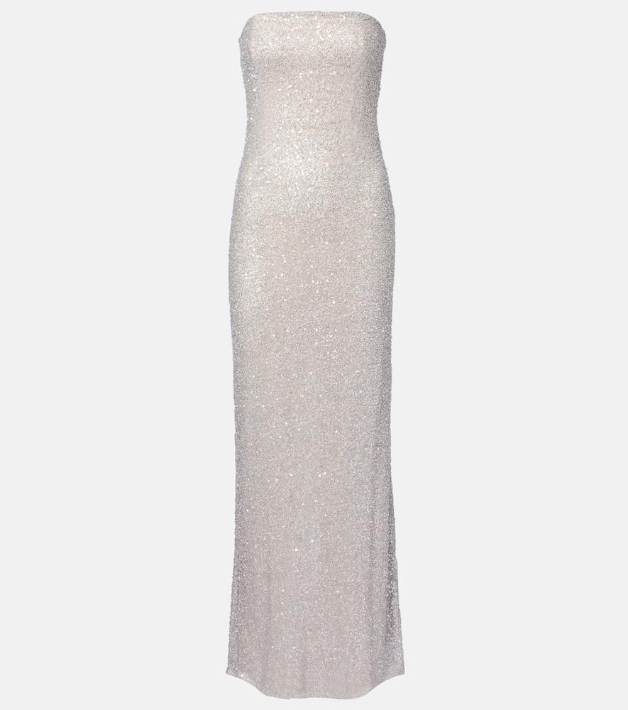 simkhai xyla sequined gown