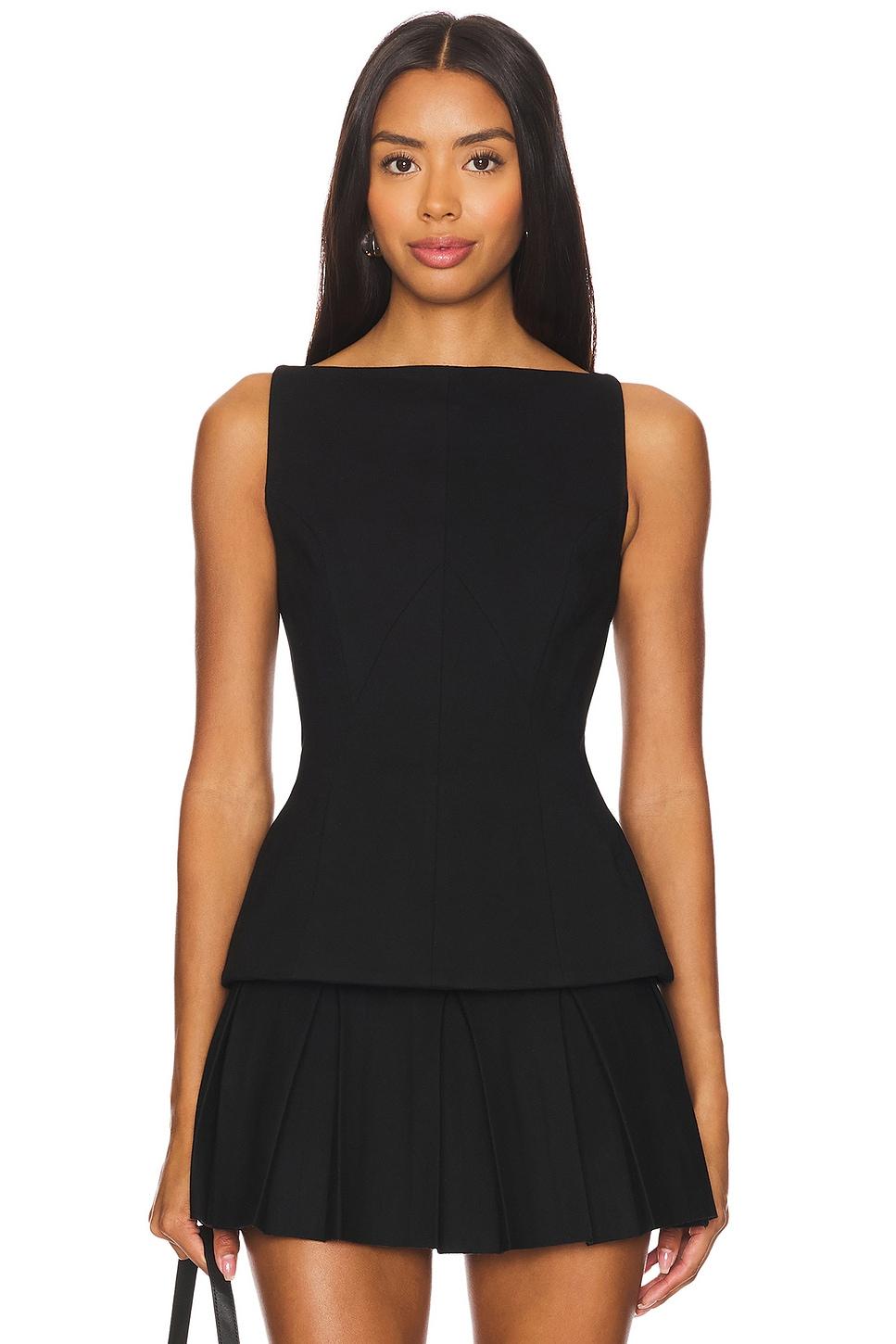 simmy panelled long bodice top