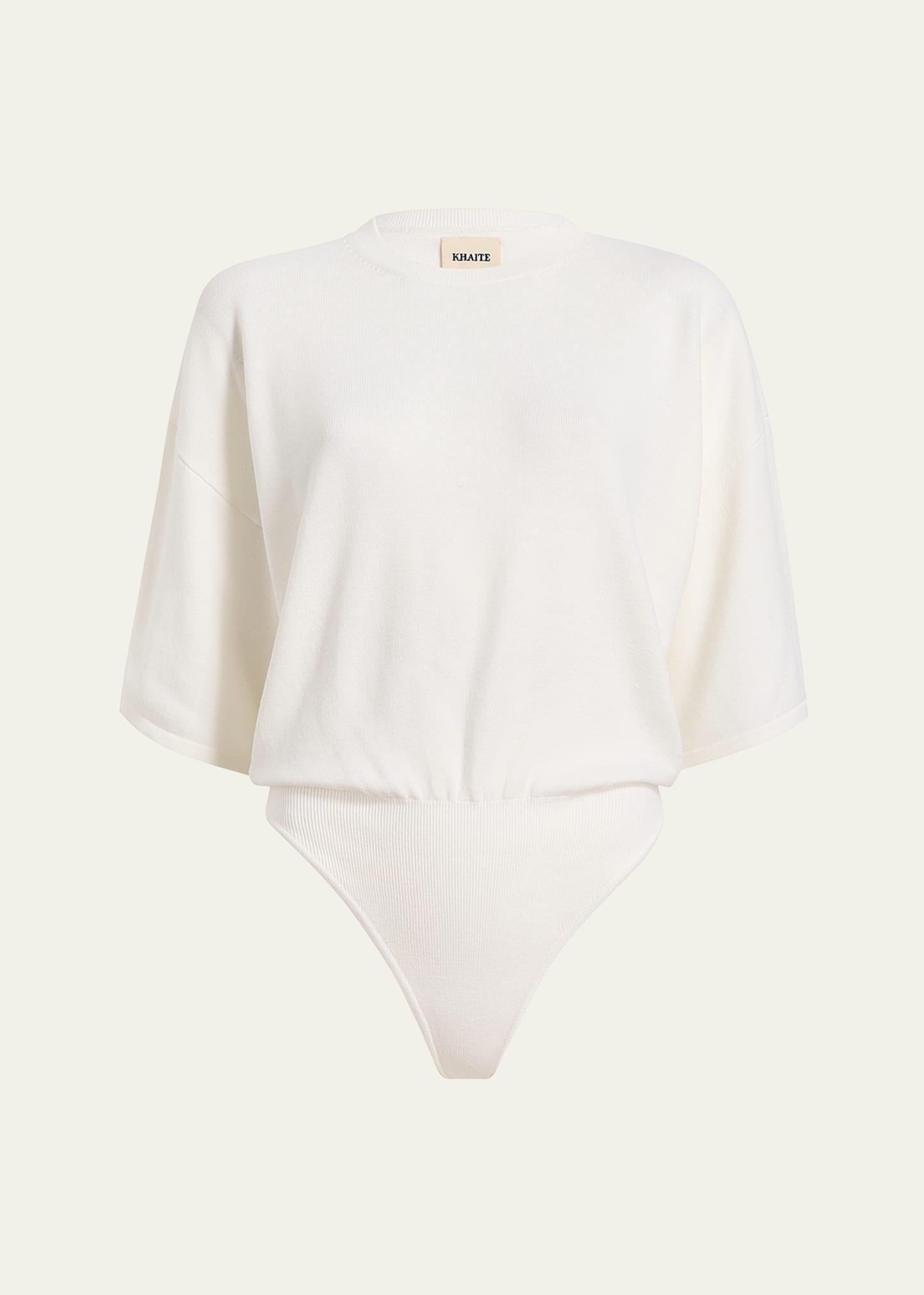simon boxy wool-blend bodysuit