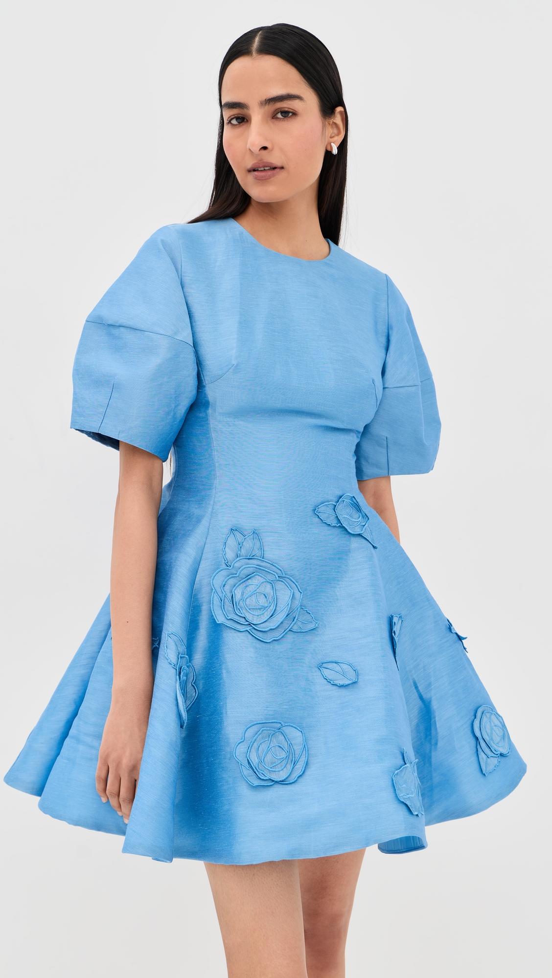 simona applique mini dress