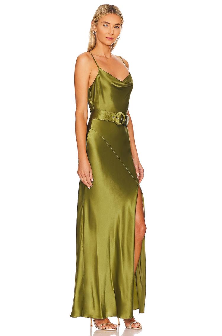 simone cowl neck dress