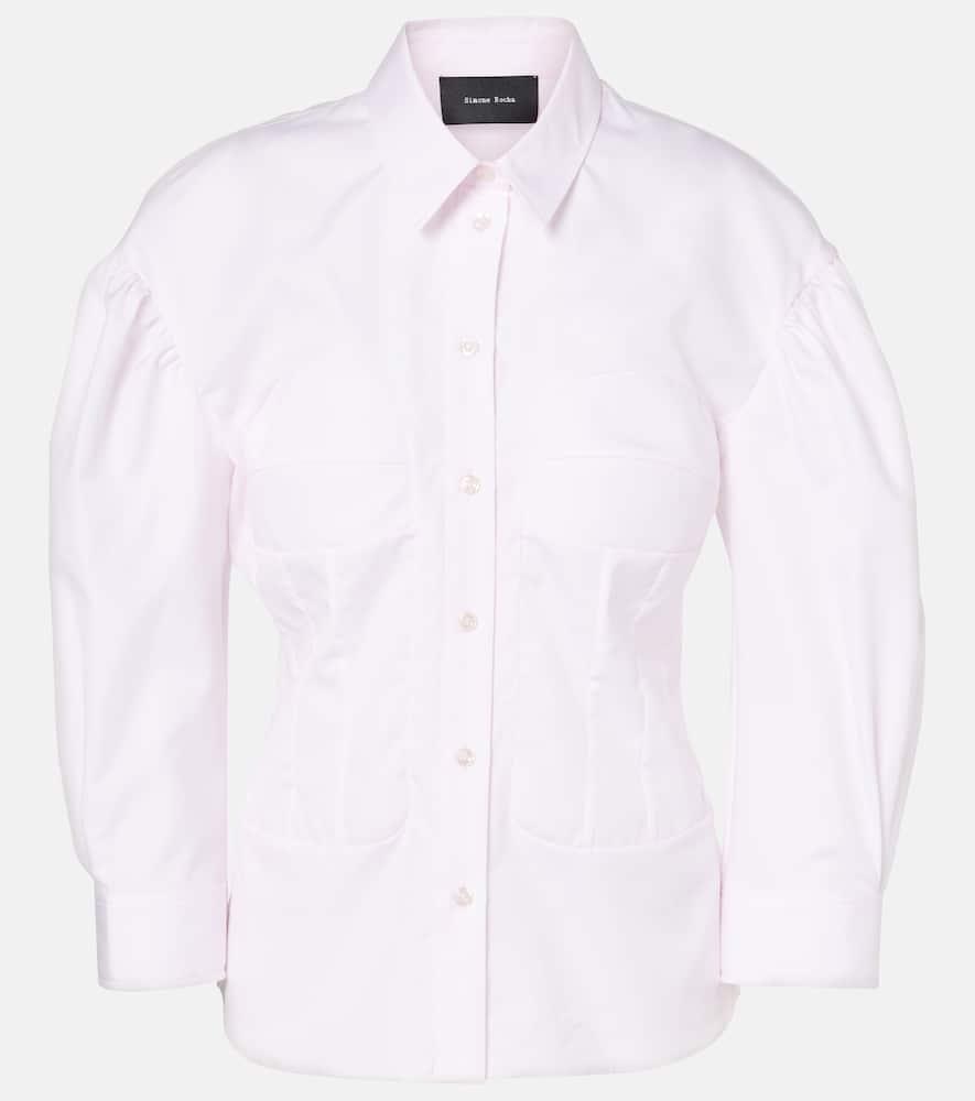 simone rocha cotton corset shirt