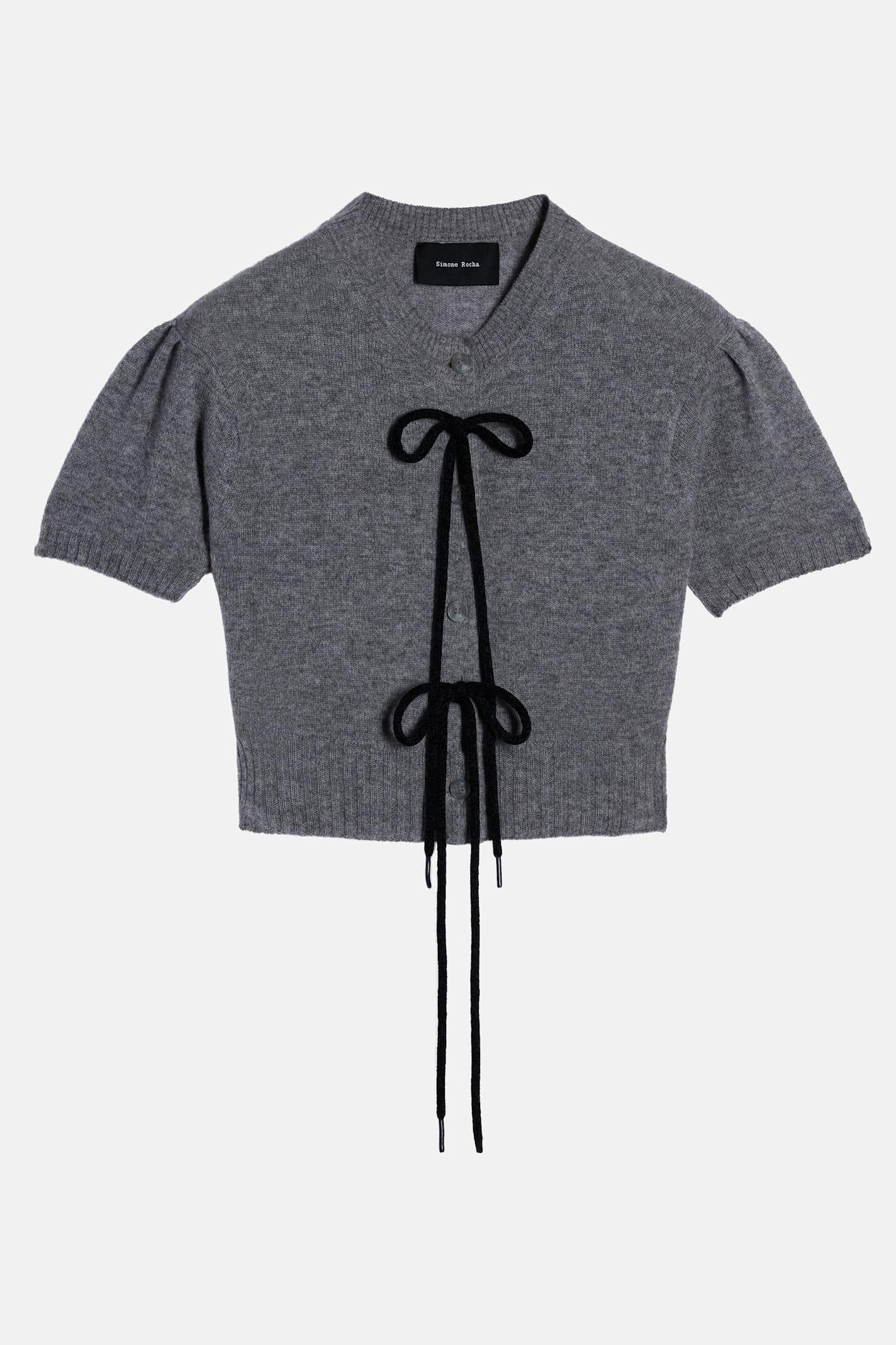 simone rocha cropped cashmere cardigan