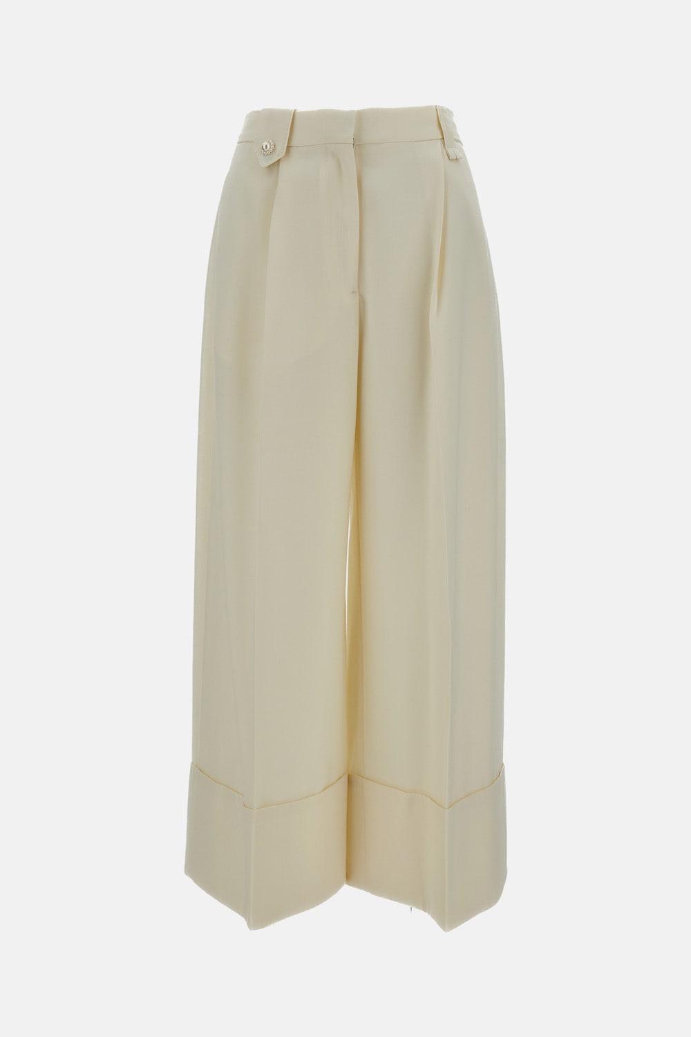 simone rocha cropped wide leg trousers
