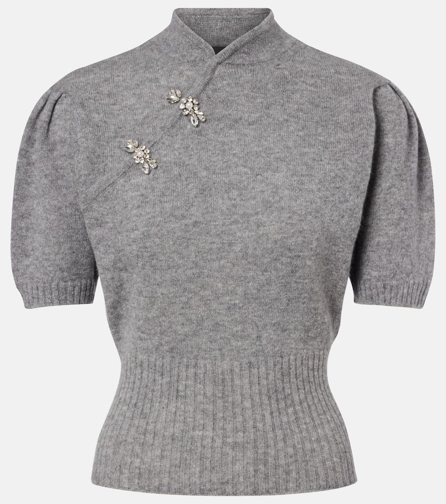 simone rocha embellished cashmere sweater