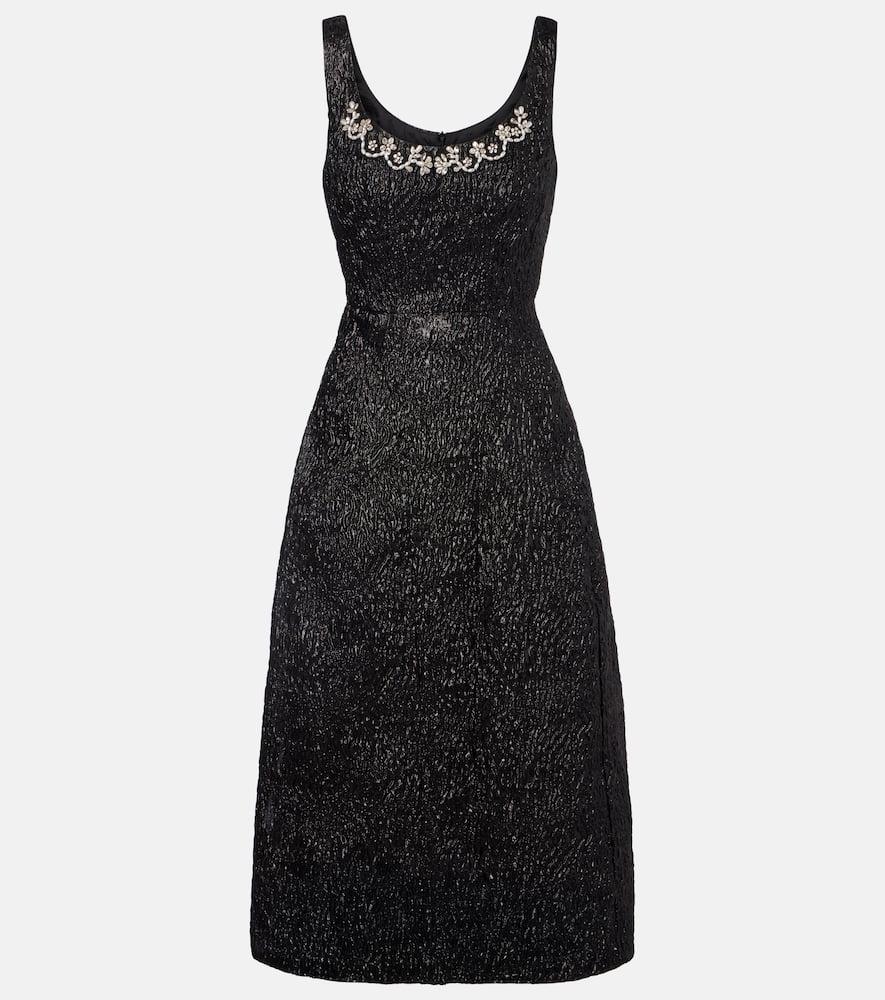 simone rocha embellished lamé cocktail dress