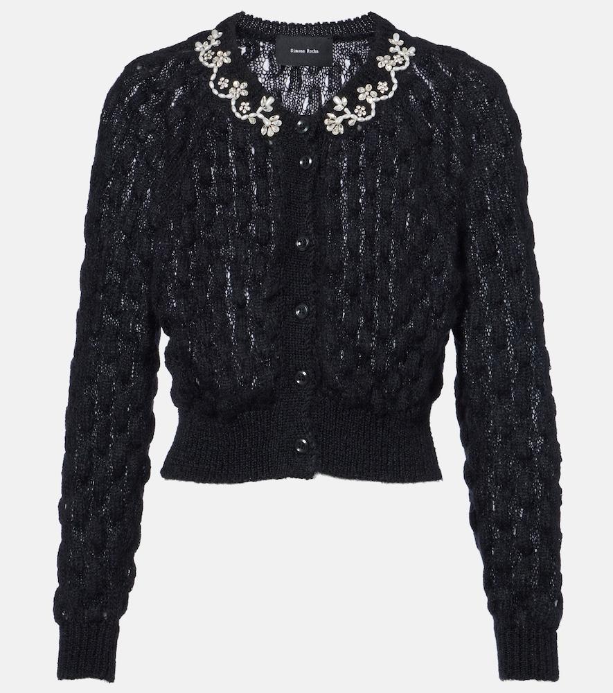 simone rocha embellished mohair