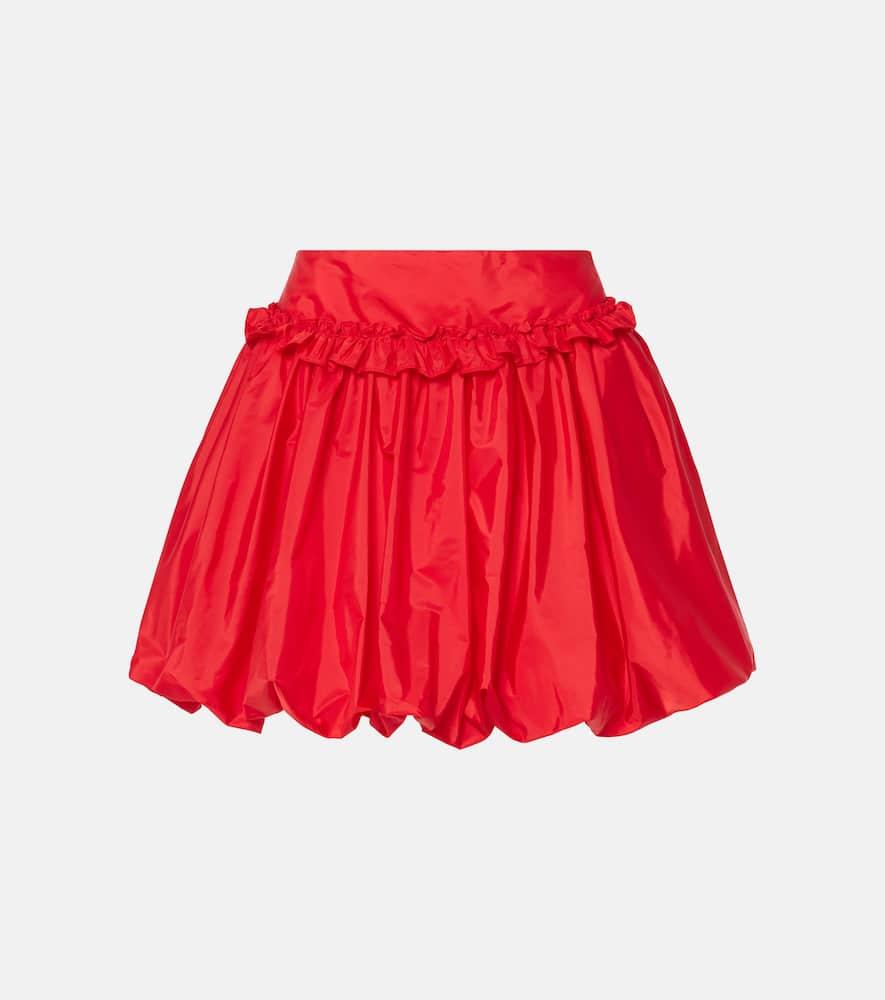 simone rocha gathered taffeta miniskirt