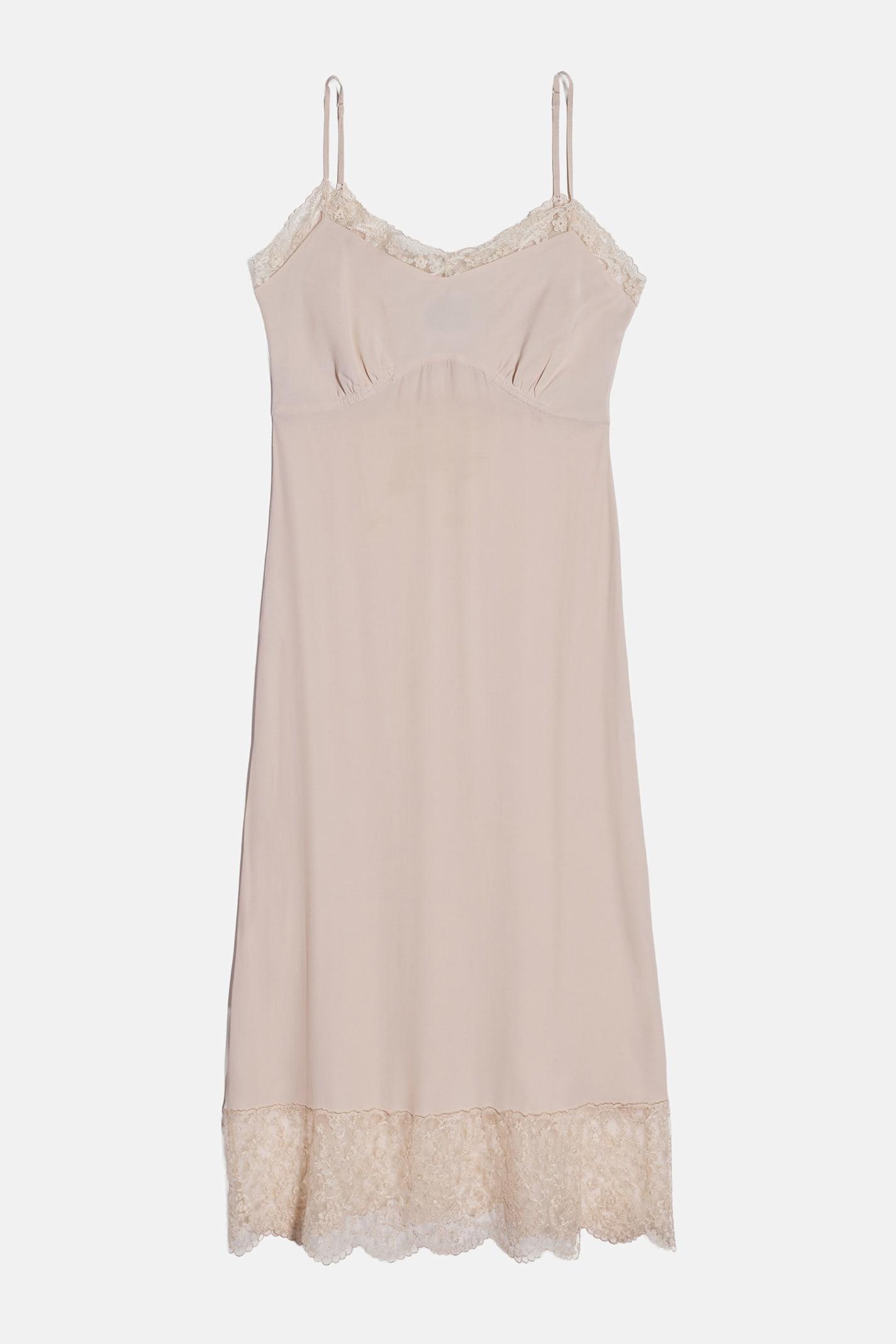 simone rocha lace trim slip dress