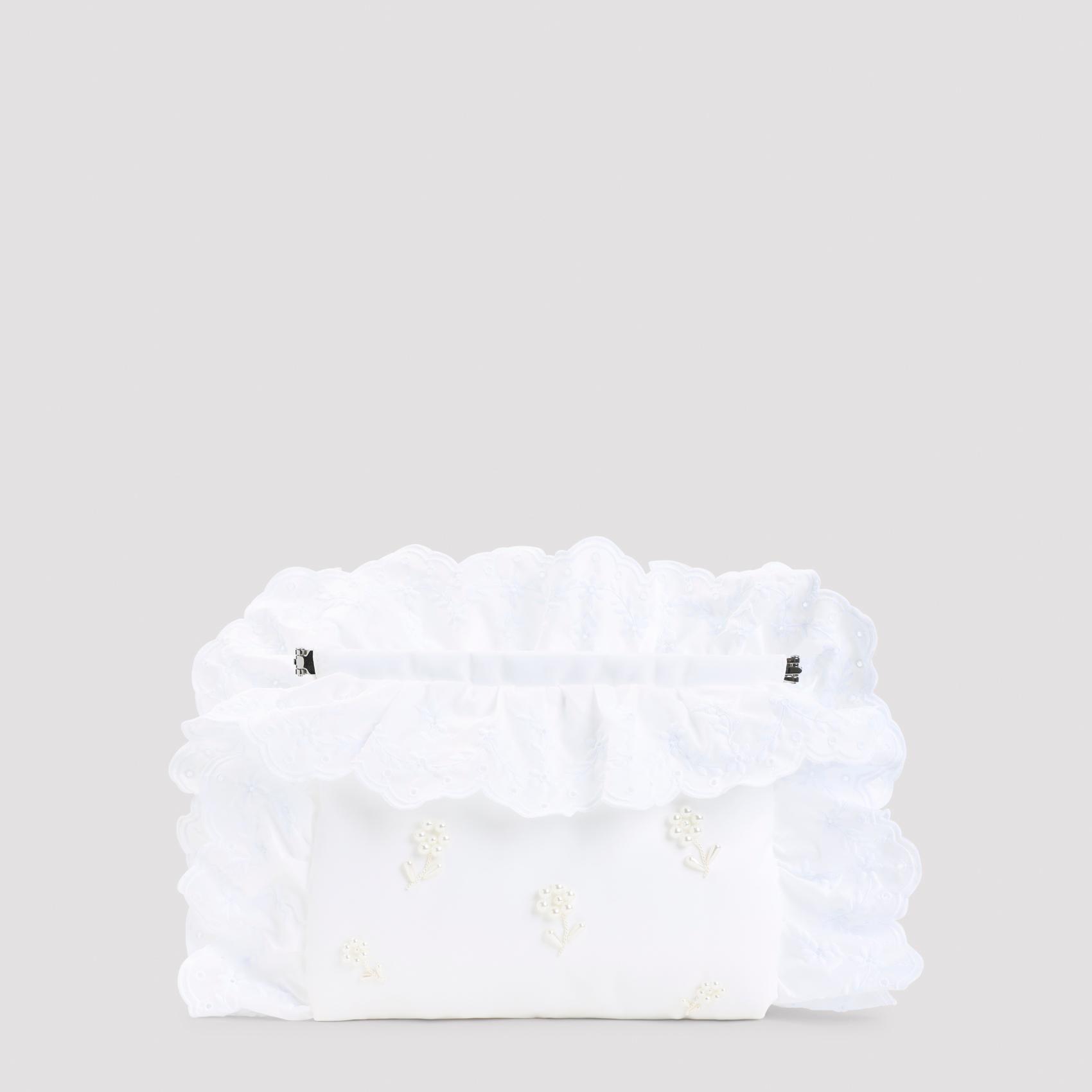simone rocha pillowcase clutch white polyester bag - women