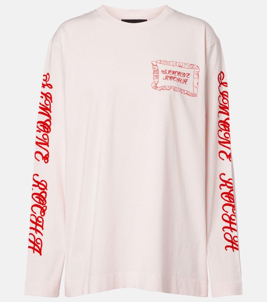 simone rocha pillowcase printed cotton jersey t