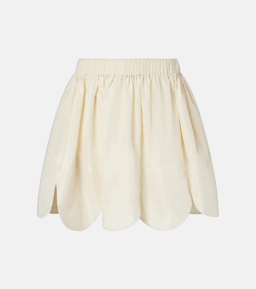 simone rocha poplin miniskirt