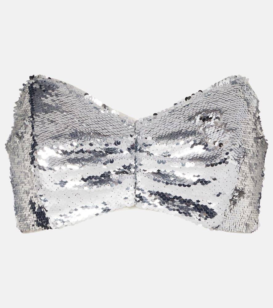 simone rocha sequined bandeau top