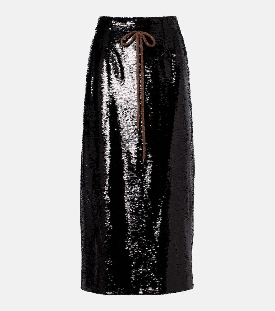 simone rocha sequined pencil skirt