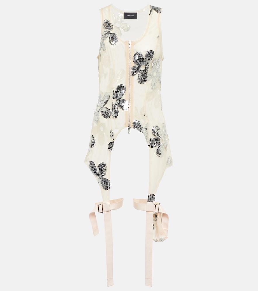 simone rocha sequined zip