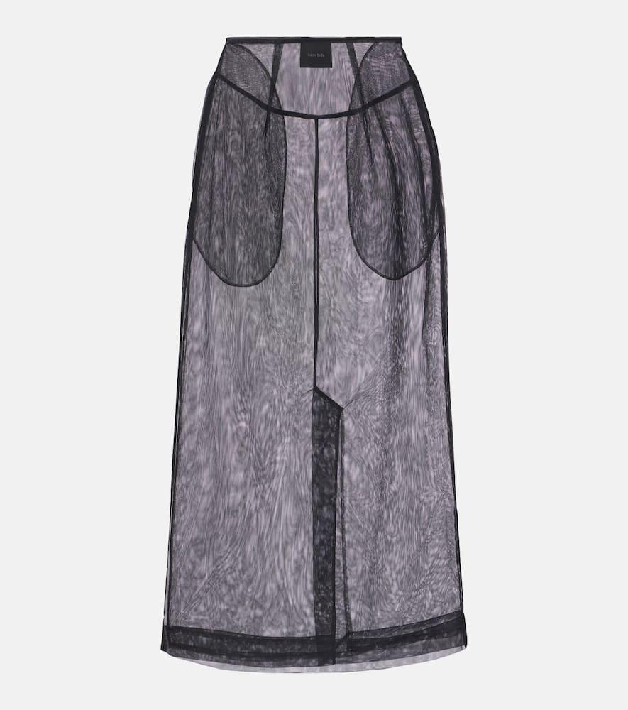 simone rocha sheer tulle pencil skirt