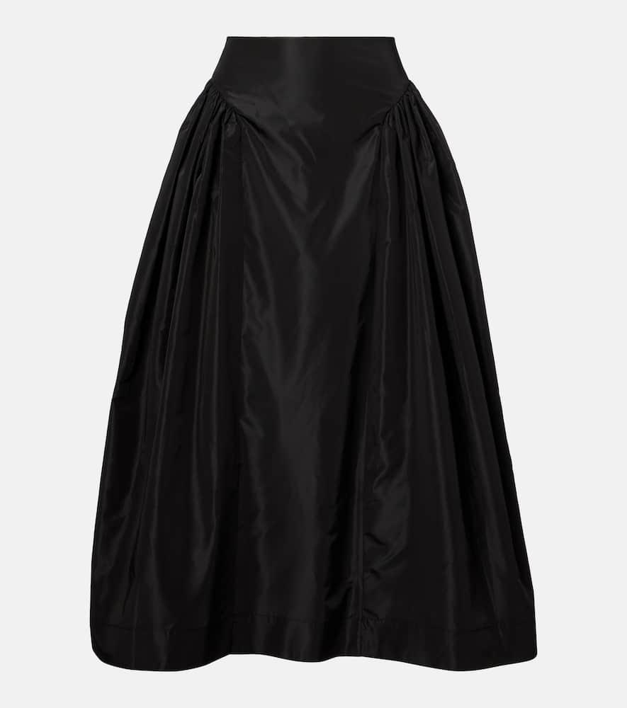 simone rocha taffeta midi skirt