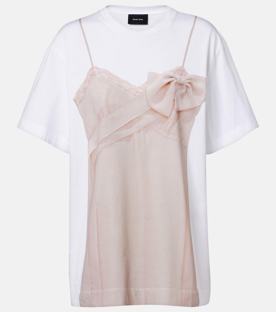 simone rocha trompe l'ail cotton jersey t