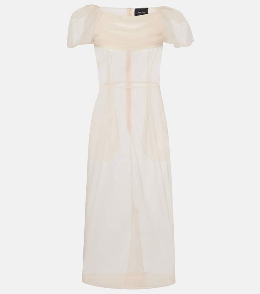 simone rocha tulle midi dress