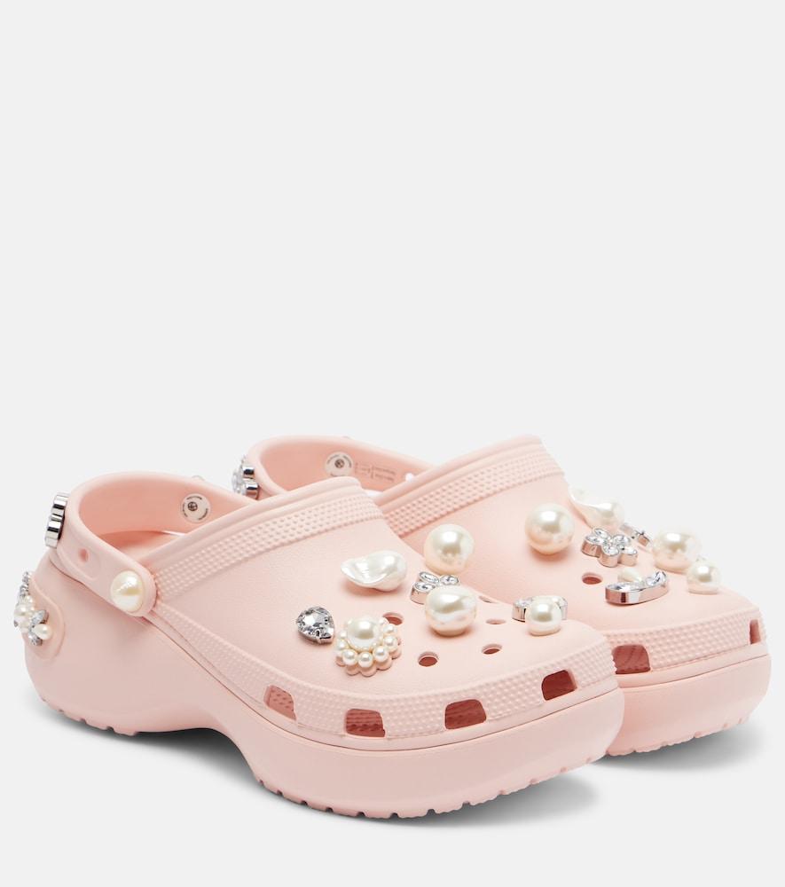 simone rocha x crocs embellished platform clogs