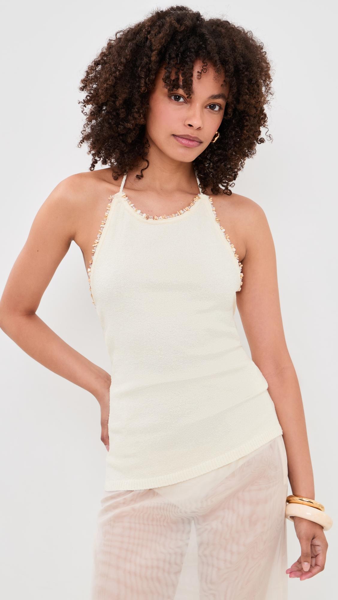 simone sweater tank top